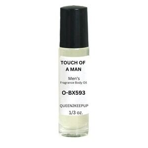 Touch Of A Man Body Oil Fresh Citrus Spicy Woods Masculine Warm Scent Roll-On